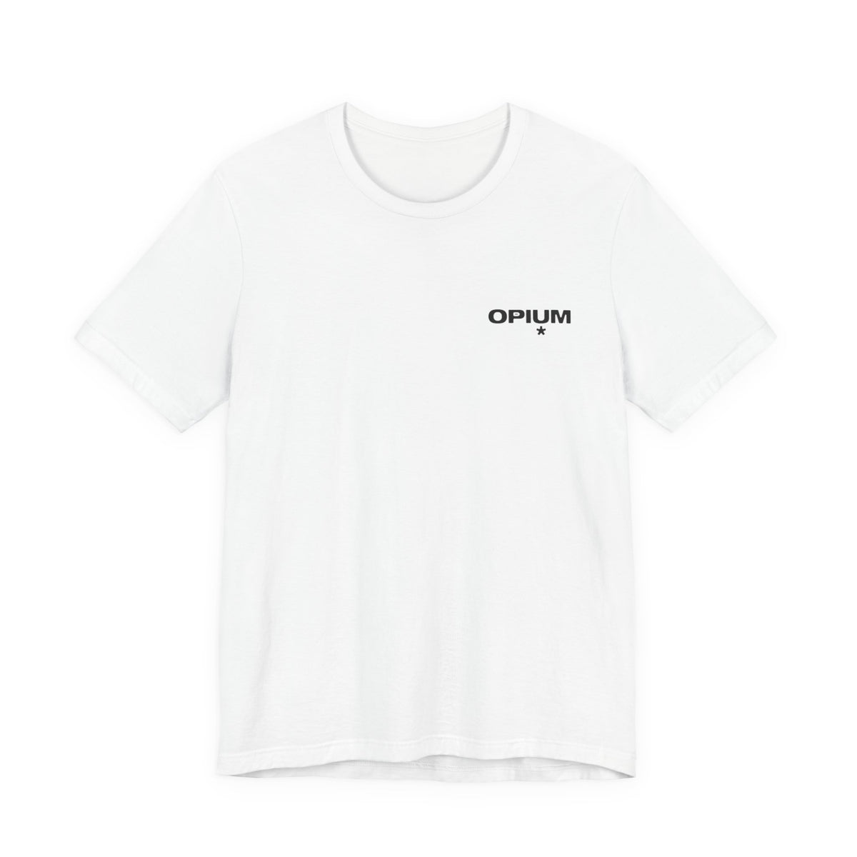 Opium Records Logo Tee ,  Unisex , White and black