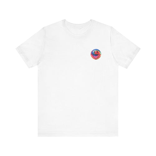 Chinatown Market Tie-Dye Smiley Tee , Unisex , Black and White