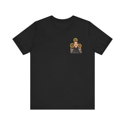 Post Malone Smile Tee, Unisex , White and black