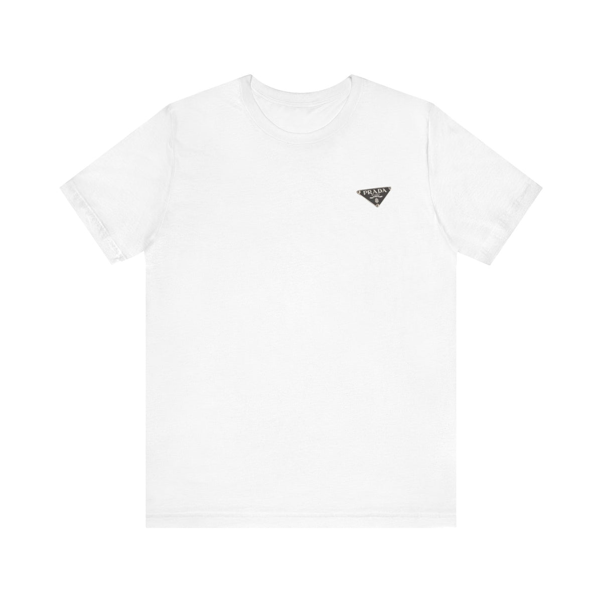 Prada Re-Nylon Tee , Unisex , White and Black