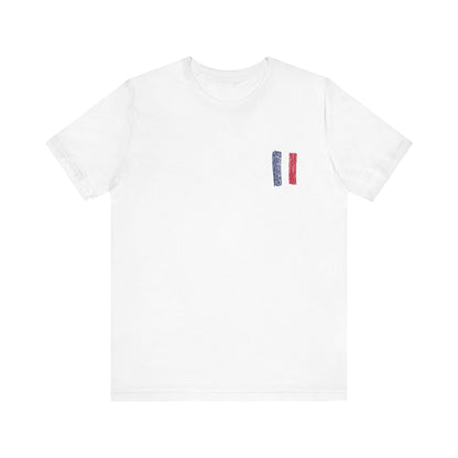 Moncler Flag Tee ,  Unisex , White and black