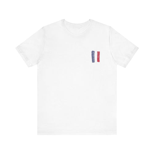 Moncler Flag Tee ,  Unisex , White and black