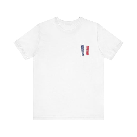 Moncler Flag Tee ,  Unisex , White and black