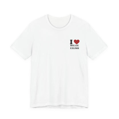 Pop Icon Inspired Minimalist Logo Tee , Unisex , White and black