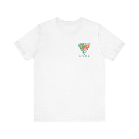 Casablanca Tennis Club Tee ,  Unisex , White and Black