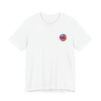 Chinatown Market Tie-Dye Smiley Tee , Unisex , Black and White