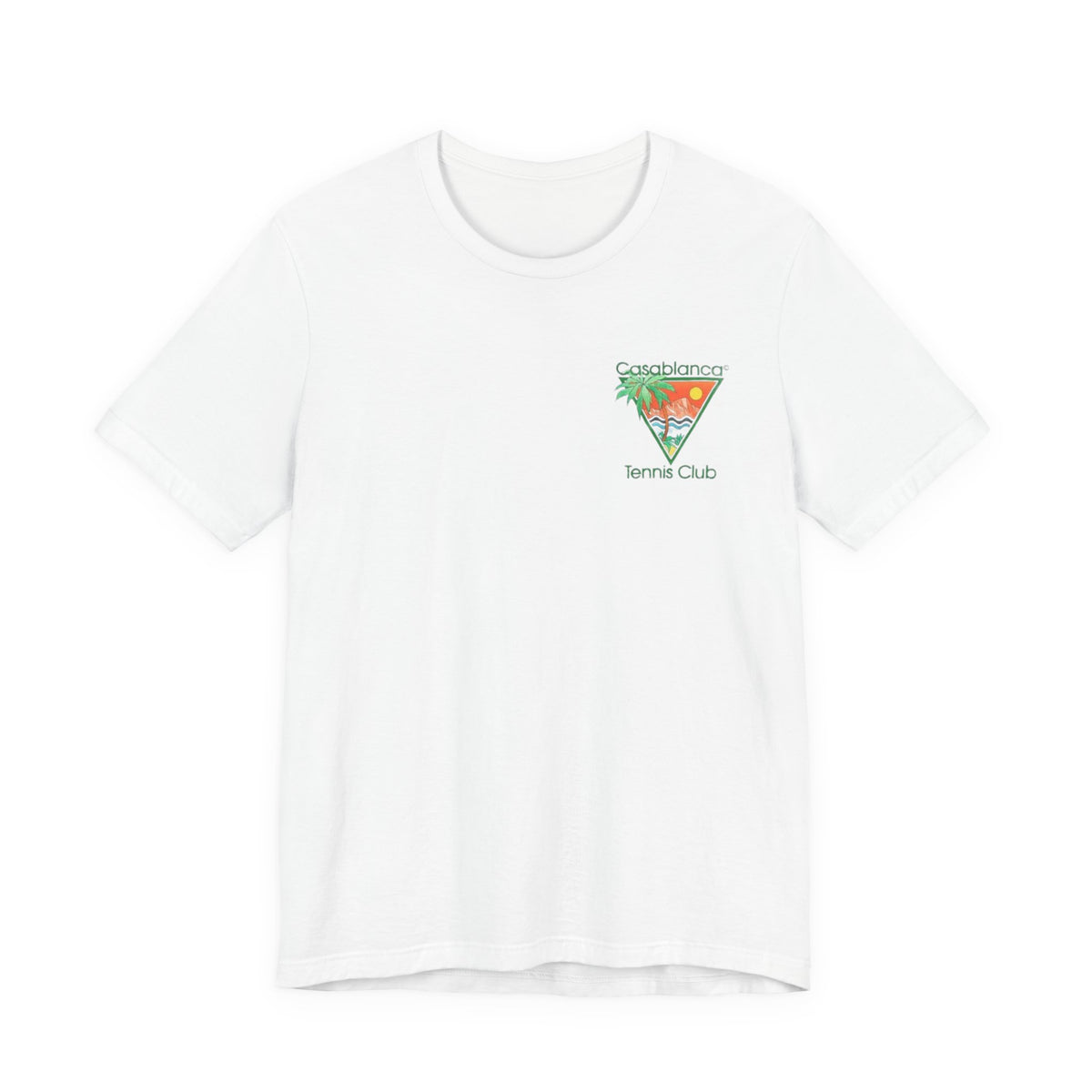 Casablanca Tennis Club Tee ,  Unisex , White and Black