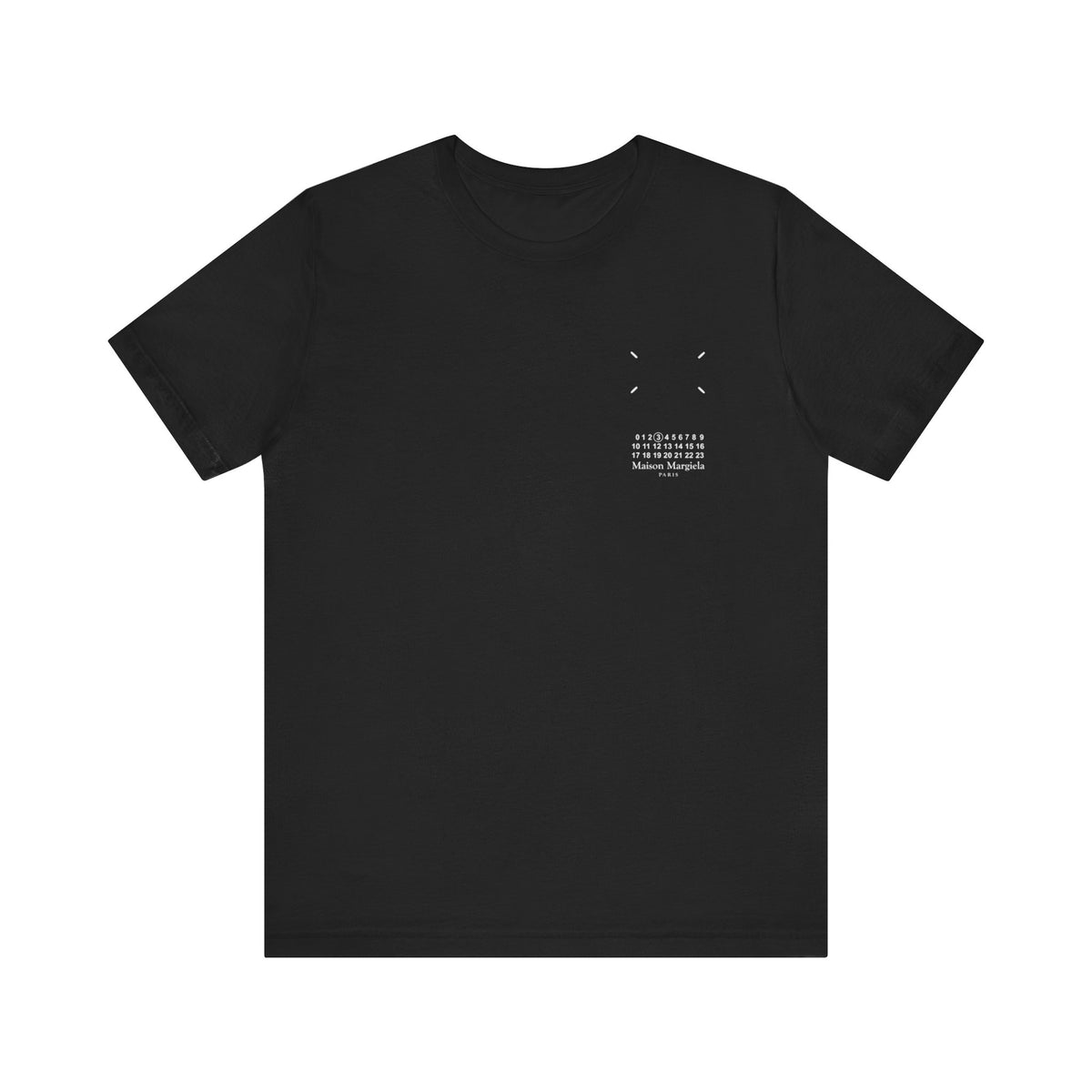 Maison Margiela Four Stitch Tee , Unisex , White and Black