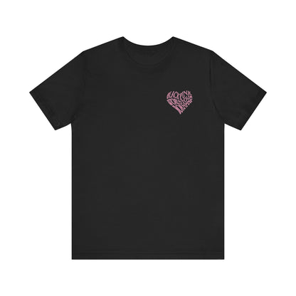 K-Pop Girl Group Inspired Pink Era Tour Tee - Unisex , White and black