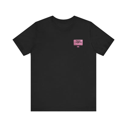 Lil Uzi Vert Pink Tape Tee ,  Unisex , white and black