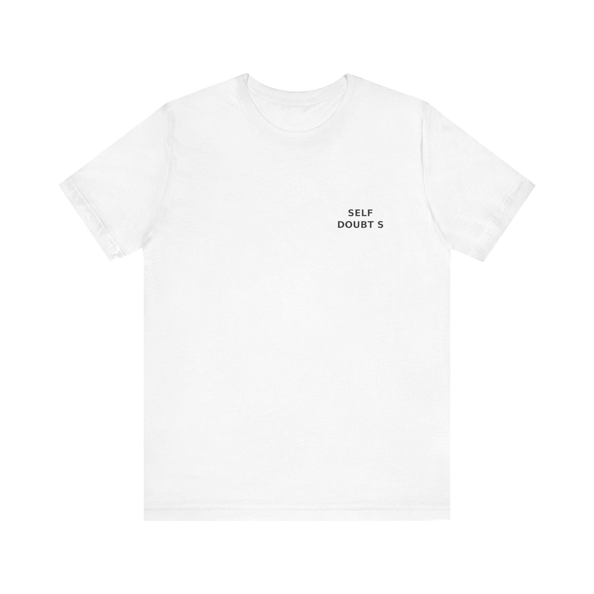 ASSC Self Doubts Tee , Unisex , Black and White