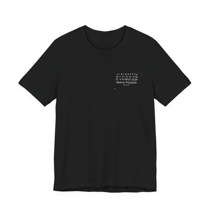Maison Margiela Hologram Logo Tee , Unisex , White and Black