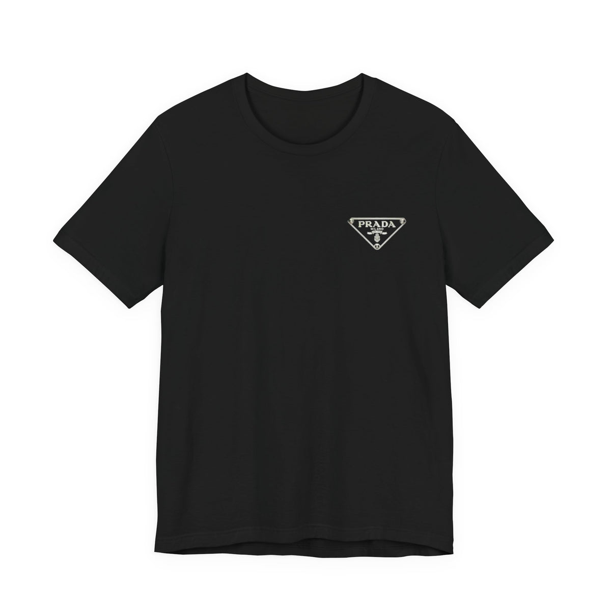Prada Technical Jersey Tee, Unisex , White and Black