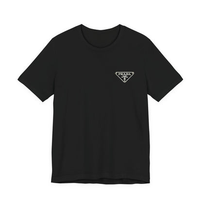 Prada Technical Jersey Tee, Unisex , White and Black