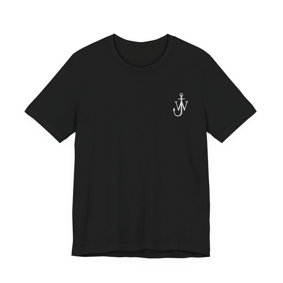 JW Anderson Anchor Logo Tee , Unisex , white and black