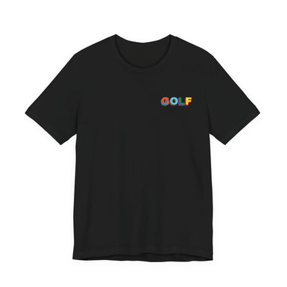 Golf Wang Rainbow Logo Tee ,  Unisex , White and black