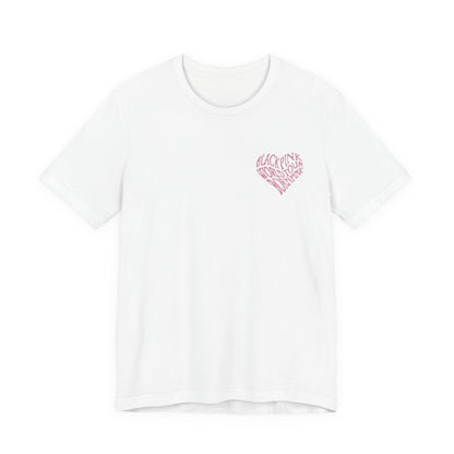 K-Pop Inspired Festival Graphic Tee , unisex , white and black