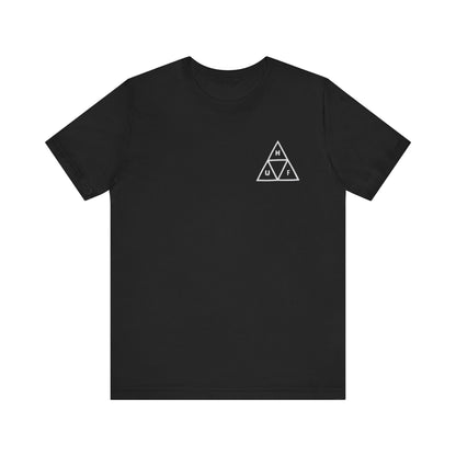 HUF Triple Triangle Tee , Unisex , Black and White