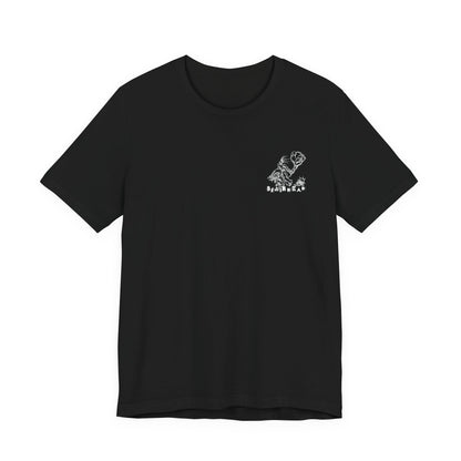 Brain Dead Logo Mash Tee , Unisex , White and Black