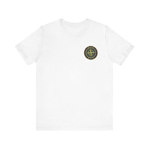 Stone Island Compass Logo Tee , Unisex , White and BLACK