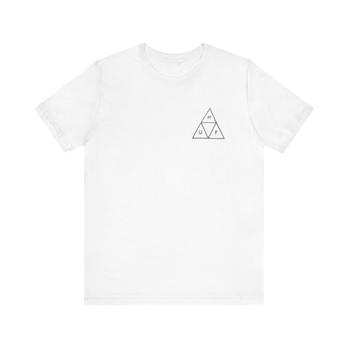 HUF Triple Triangle Tee , Unisex , Black and White