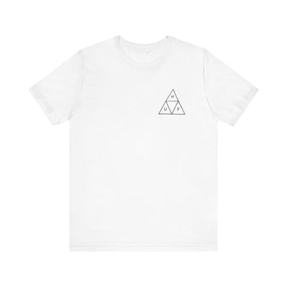 HUF Triple Triangle Tee , Unisex , Black and White