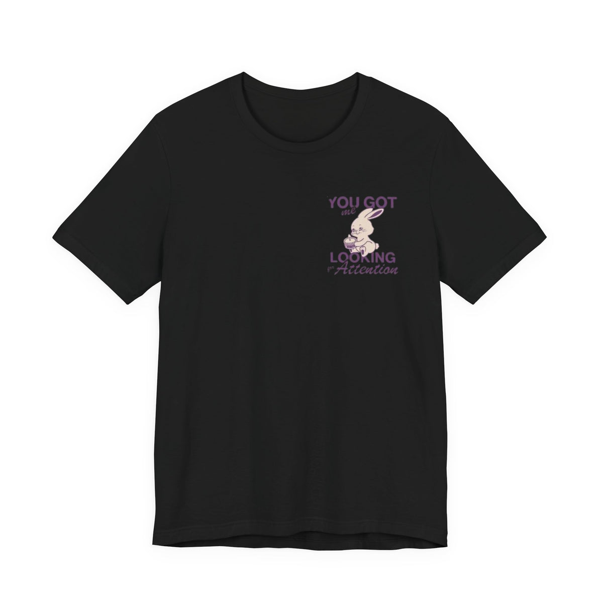 NewJeans Attention Tee , Unisex , White and black