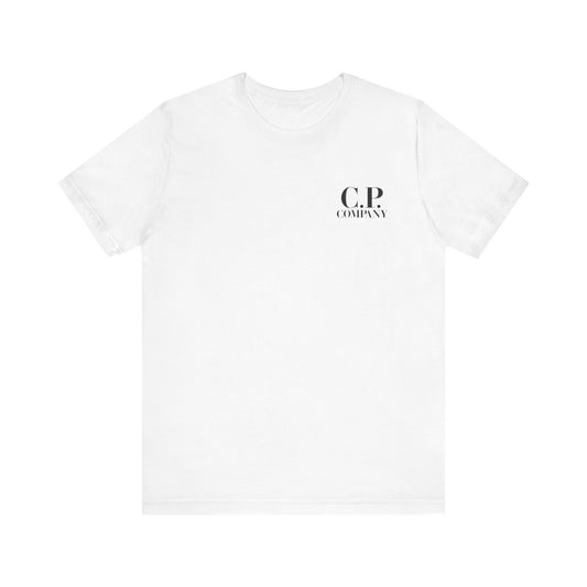 C.P. Company Goggle Logo Tee ,  Unisex , White and Black