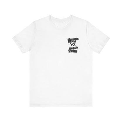 Y-3 CH1 Graphic Tee , Unisex , White and Black