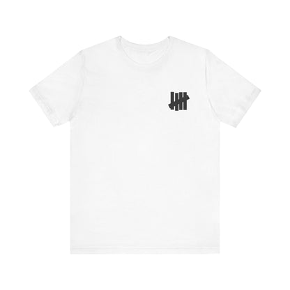 Undefeated 5 Strikes Logo Tee ,  Unisex , White and Black