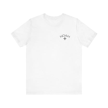 Noah Anchor Cross Tee , Unisex, White and Black