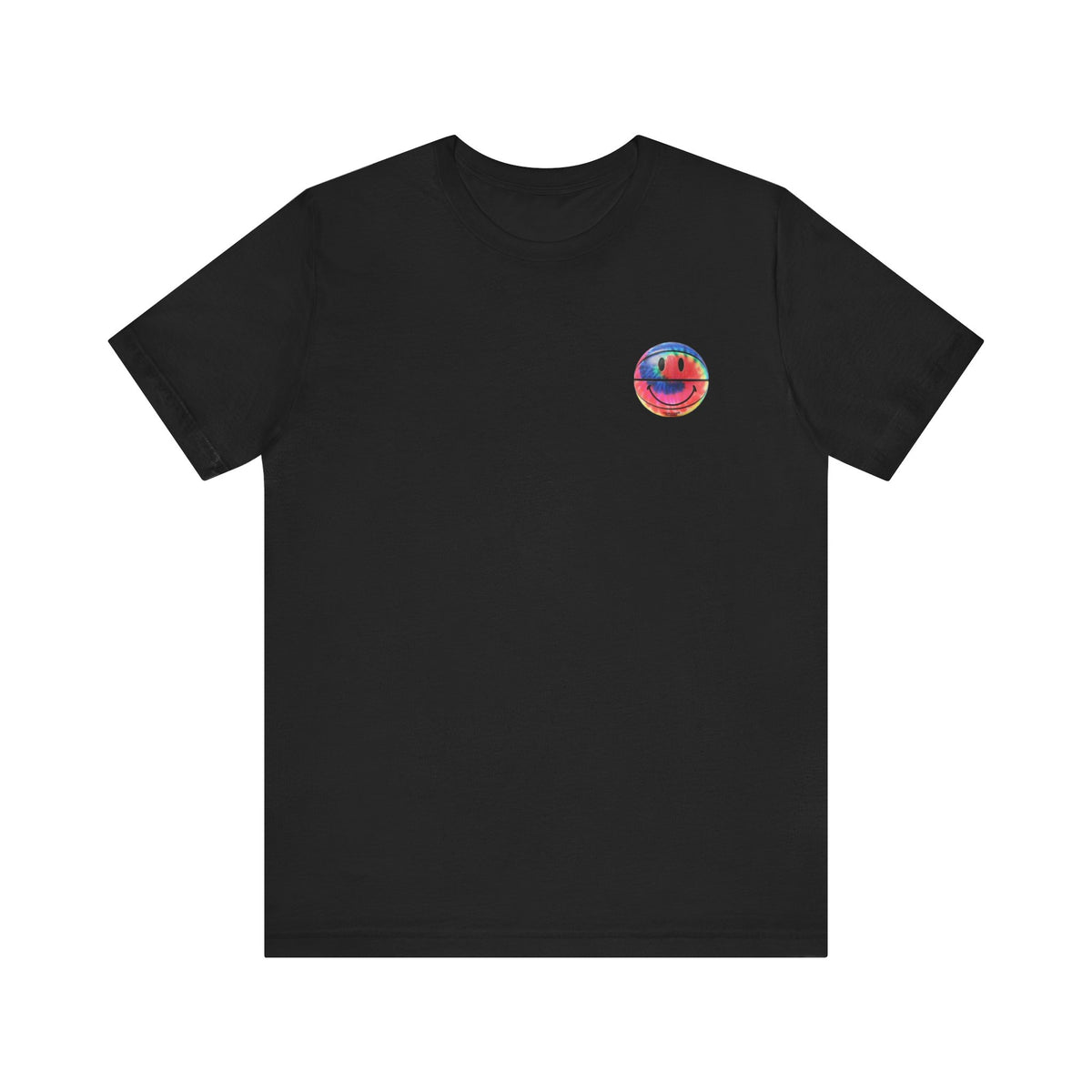 Chinatown Market Tie-Dye Smiley Tee , Unisex , Black and White