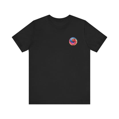 Chinatown Market Tie-Dye Smiley Tee , Unisex , Black and White