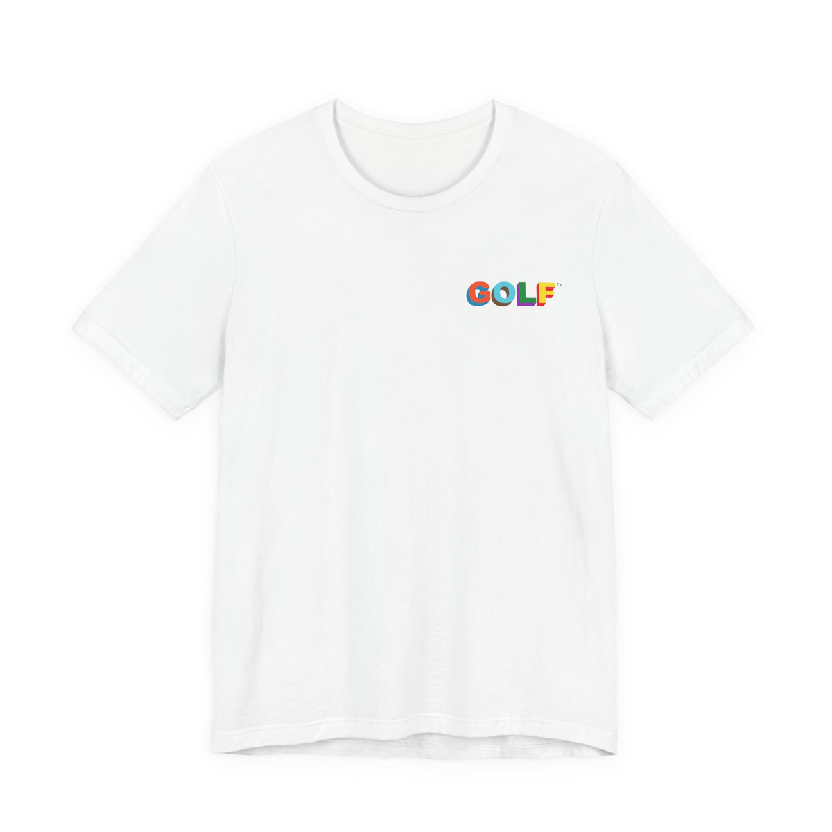 Golf Wang Rainbow Logo Tee ,  Unisex , White and black