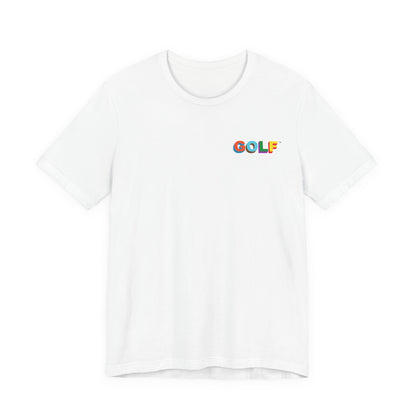 Golf Wang Rainbow Logo Tee ,  Unisex , White and black