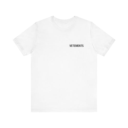 Vetements Staff Tee , Unisex , White and Black