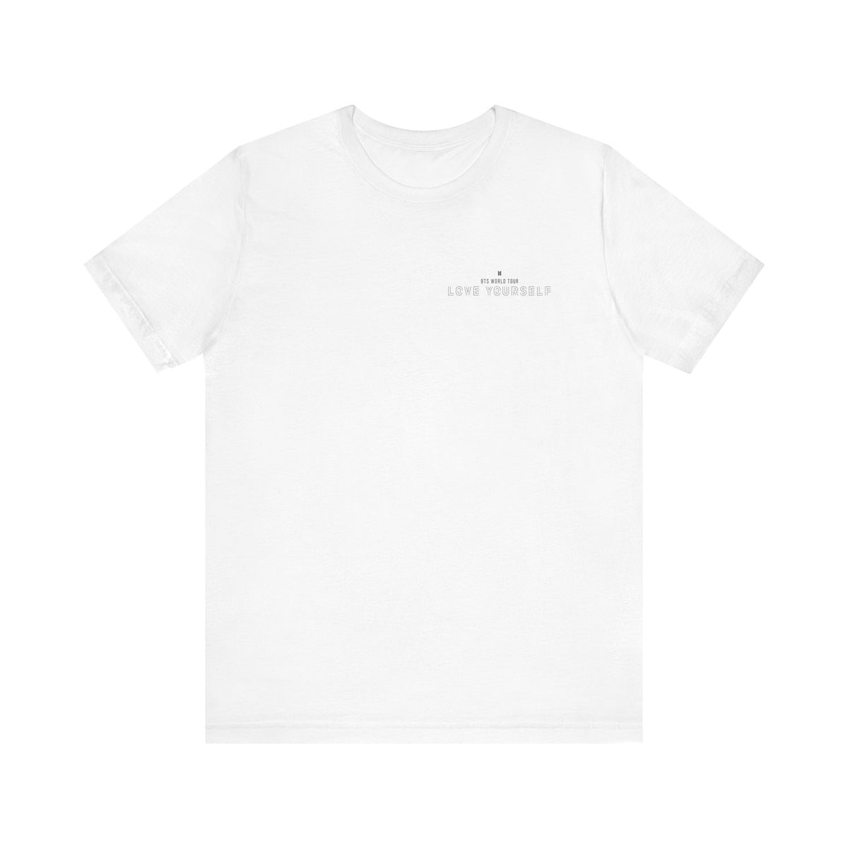 BTS Love Yourself Tour Tee ,  Unisex , White and black