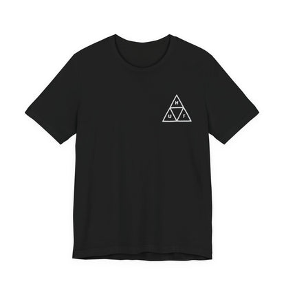 HUF Triple Triangle Tee , Unisex , Black and White