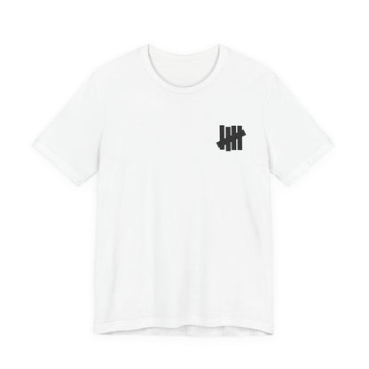 Undefeated 5 Strikes Logo Tee ,  Unisex , White and Black