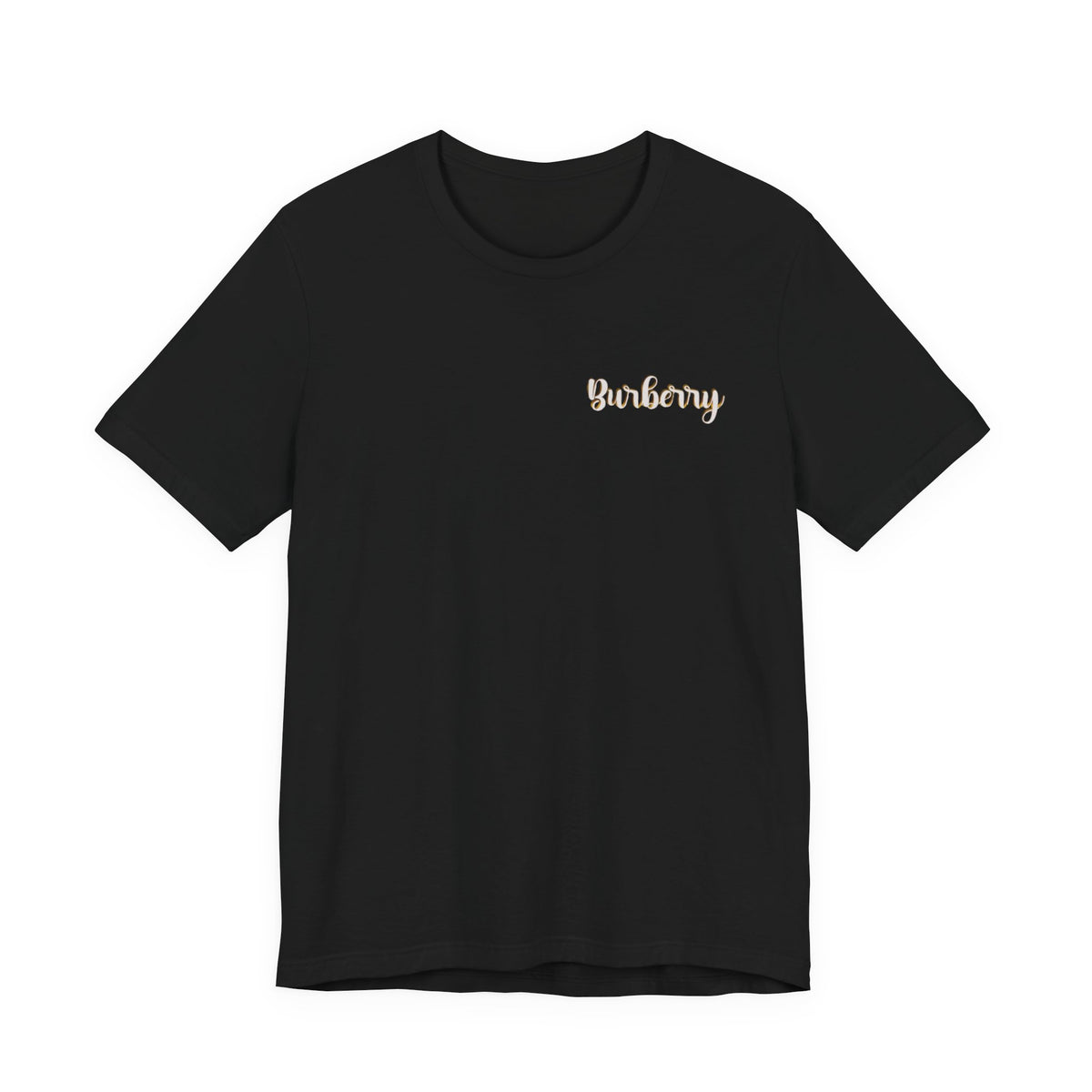 Burberry Script Logo Tee ,  Unisex , White and Black