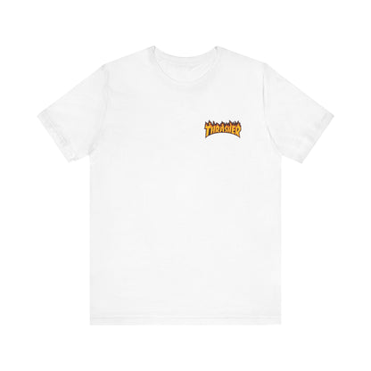 Thrasher Flame Logo Tee ,  Unisex , Black and White