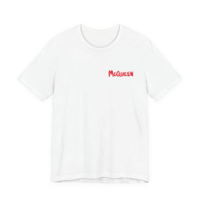 Alexander McQueen Graffiti Logo Tee | Unisex, White and black