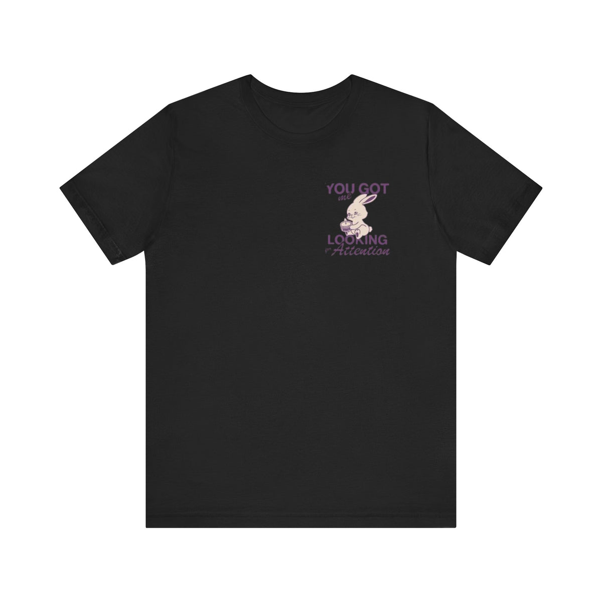 NewJeans Attention Tee , Unisex , White and black
