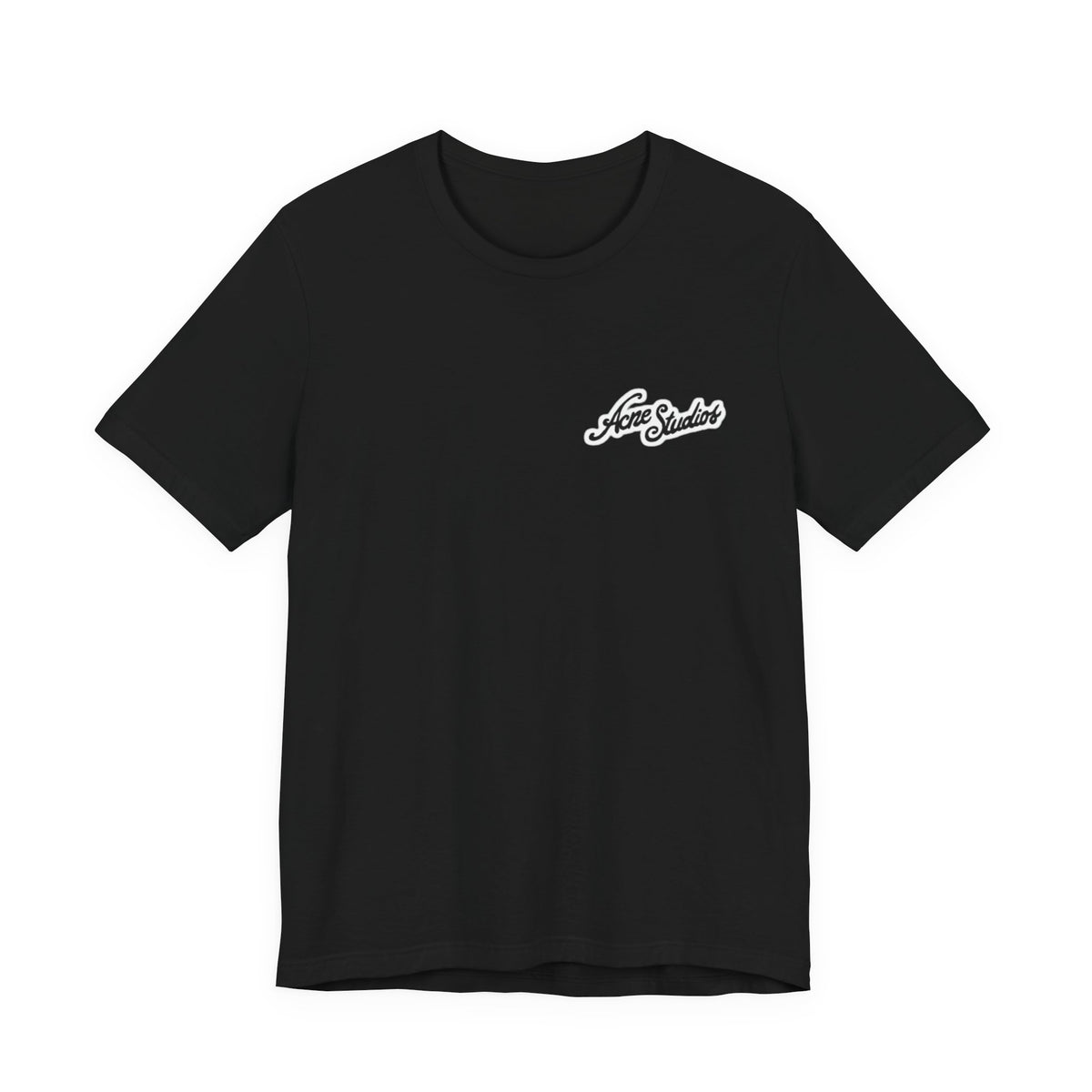 Acne Studios Minimal Script Tee ,  Unisex , White and black