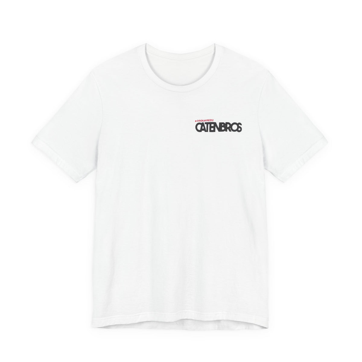 Dsquared2 Caten Brothers Tee , Unisex,  White and black