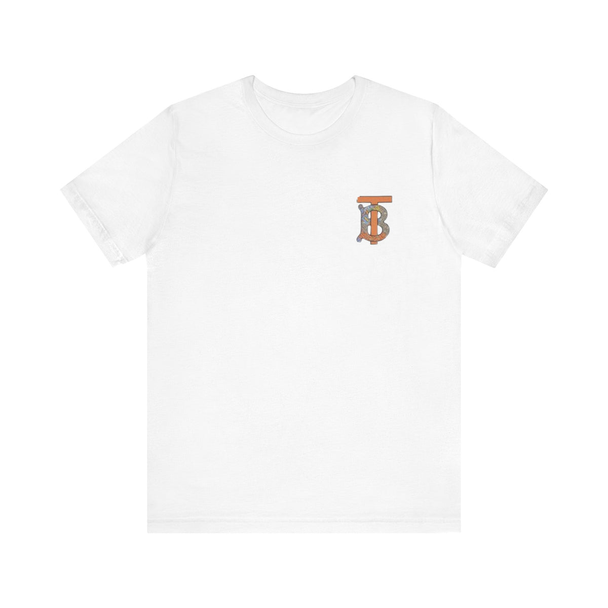 Burberry TB Monogram Tee , Unisex ,  White and black