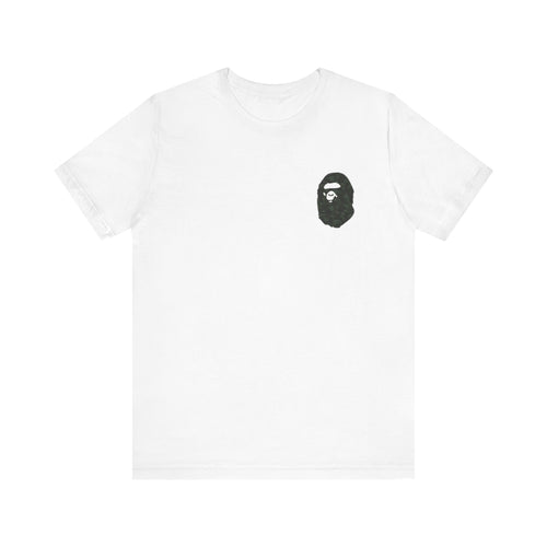BAPE Camo Ape Head Tee , Unisex , Black and White