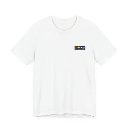 Thrasher Rainbow Flame Tee , Unisex , Black and White