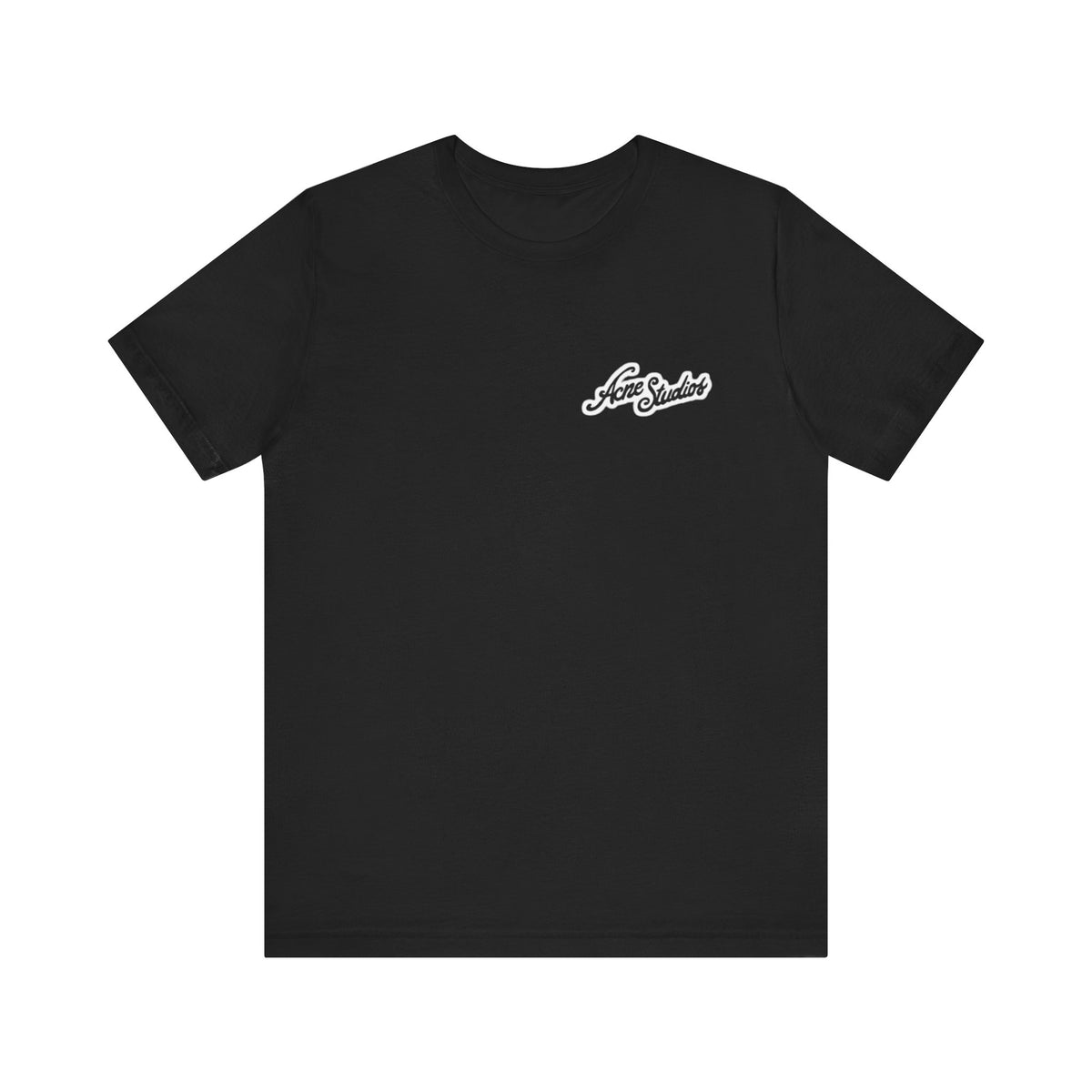 Acne Studios Minimal Script Tee ,  Unisex , White and black