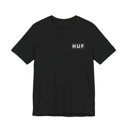 HUF Plantlife Pocket Tee , Unisex , Black and White
